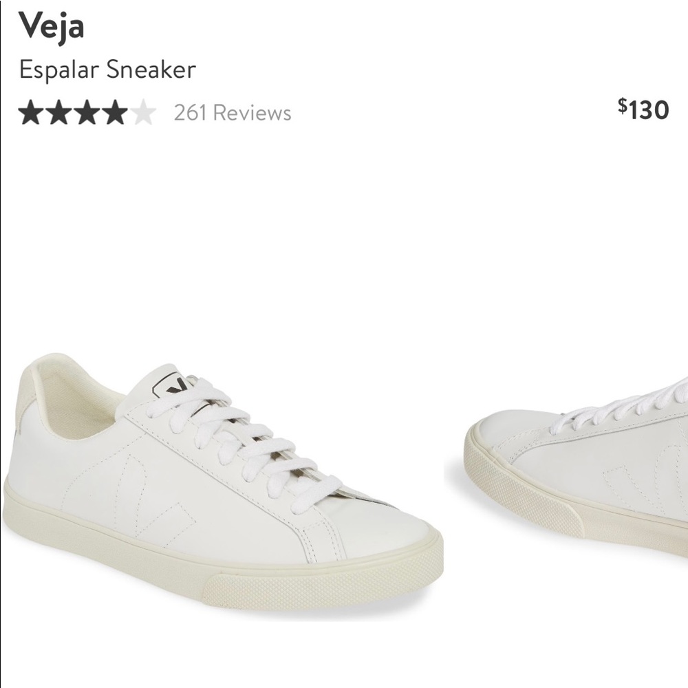 Veja Esplar Extra White. Size 7 women.